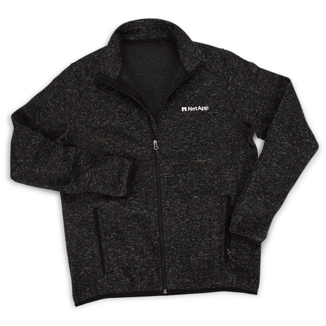 Main image of Men's Sweater Fleece Jacket, Black image
