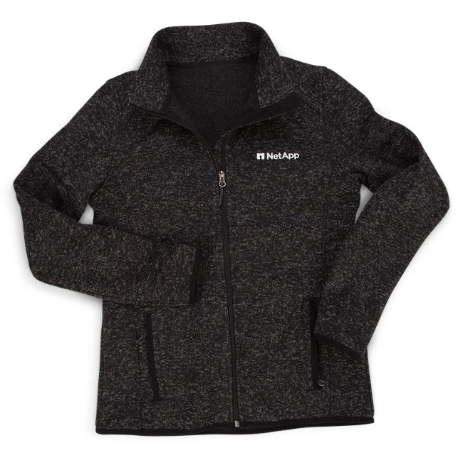 Main image of Women's Sweater Fleece Jacket, Black image