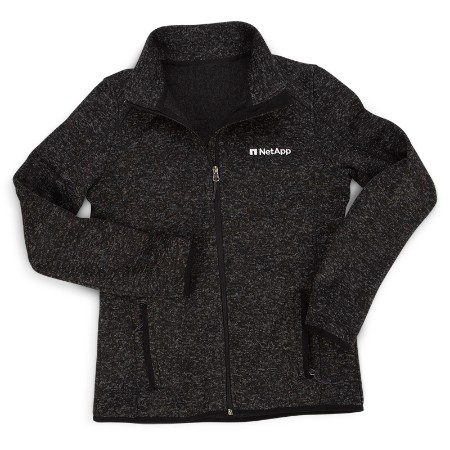 Image of Women's Sweater Fleece Jacket, Black