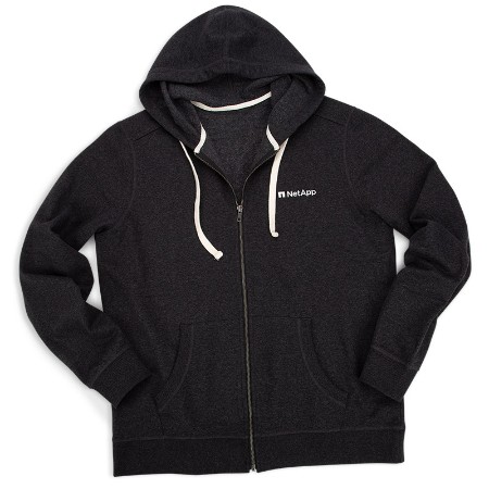 Image of Unisex Re-Fleece Full-Zip Hoodie, Charcoal Heather