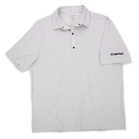 Image of Men's North End Snap-Up Polo, Platinum