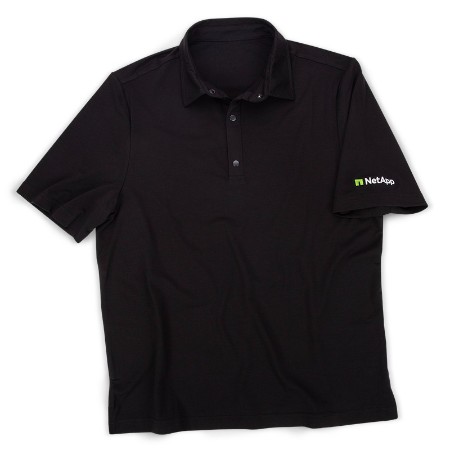 Men's North End Snap-Up Polo, Black image