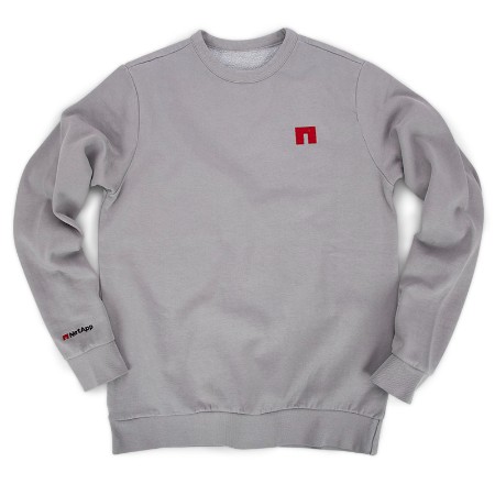 Image of District Wash" Fleece Crew, Grey